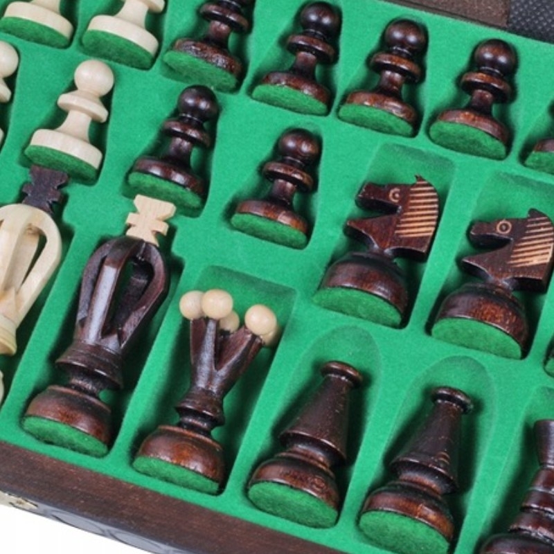 Royal wooden chess, medium - Sunrise Chess & Games