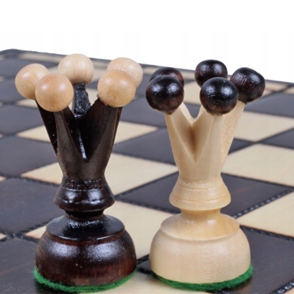 Royal wooden chess, medium - Sunrise Chess & Games