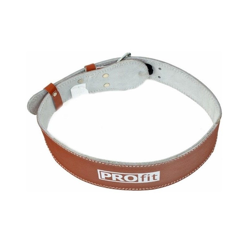 Profit bodybuilding belt, size L, brown color