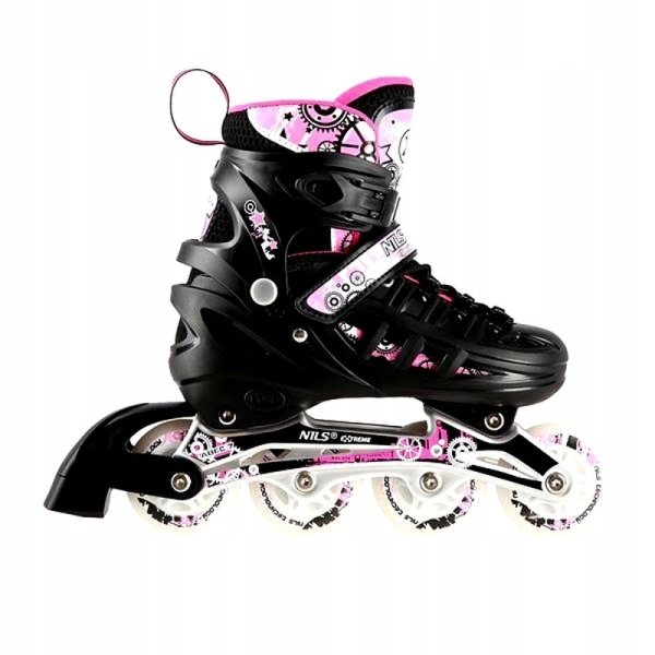 A-l skates, Nils Extreme 4-in-1 LED, NH10905, size (L) 39-42, black-pink color