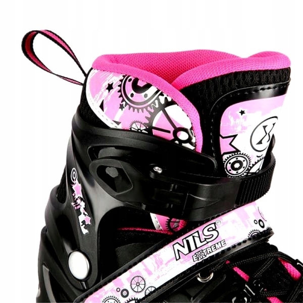 A-l skates, Nils Extreme 4-in-1 LED, NH10905, size (L) 39-42, black-pink color