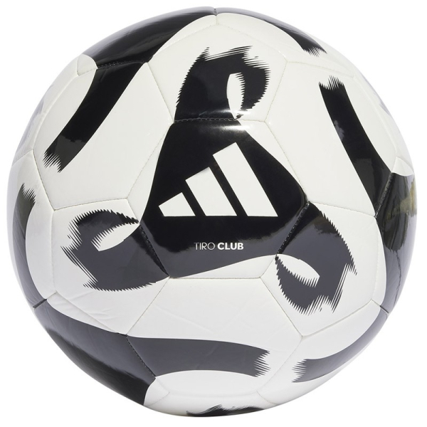 Adidas Tiro Club soccer ball, size 5, white and black color