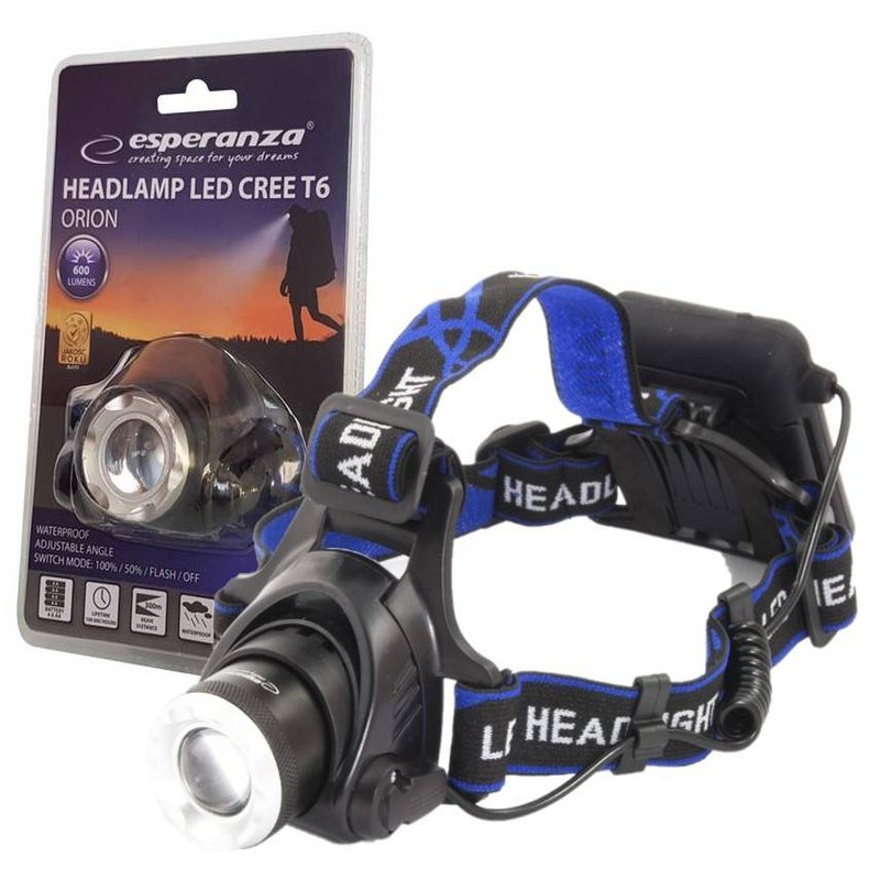 Esperanza head flashlight, Led Cree T6 Orion