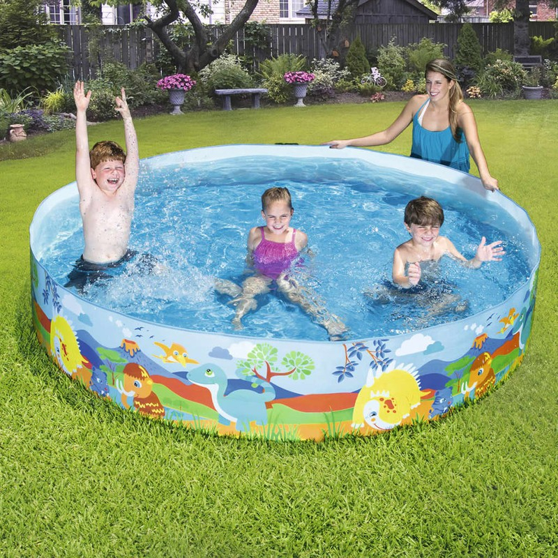 Baseins 244 x 46 cm, Bestway Pool Dinosaur Fill'N Fun, 55001