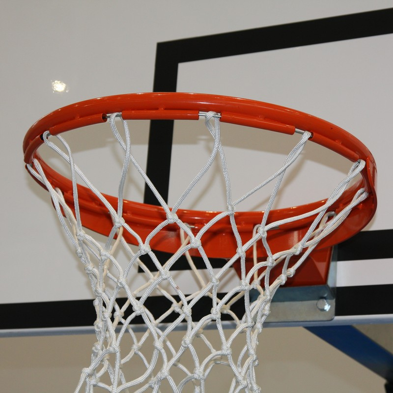 FLEXMATIC basketball hoop, two-way tilt, FIBA standard