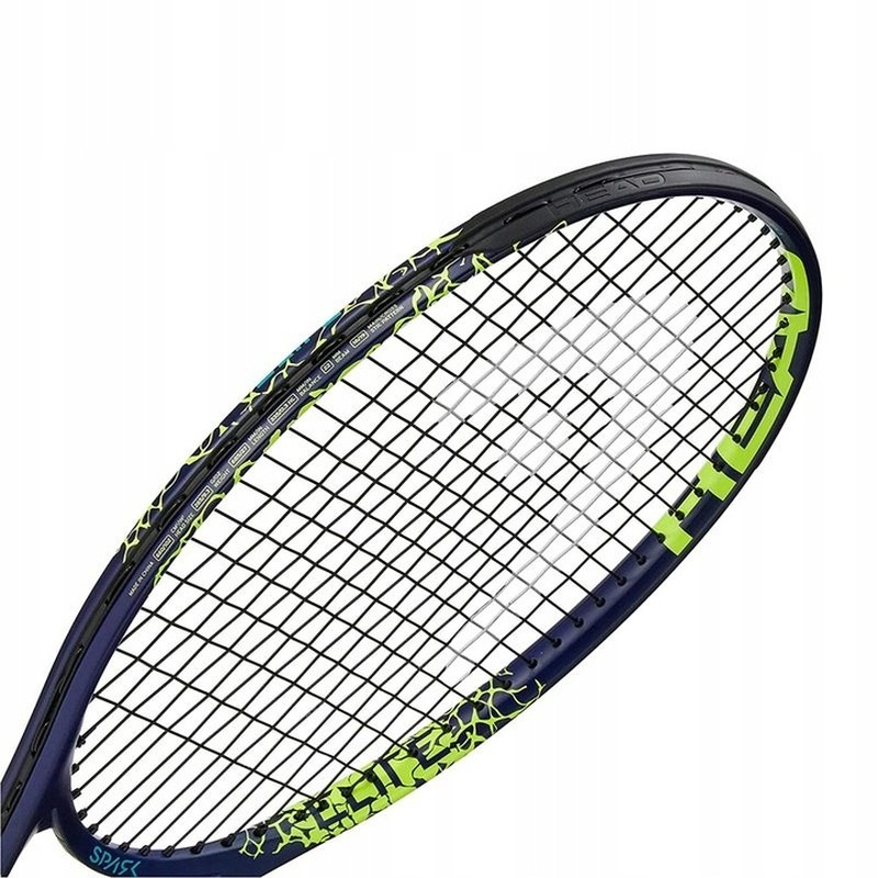 Head MX Spark Elite L2 tennis racket, navy blue and yellow color