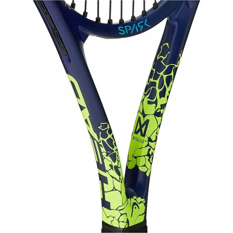 Head MX Spark Elite L2 tennis racket, navy blue and yellow color