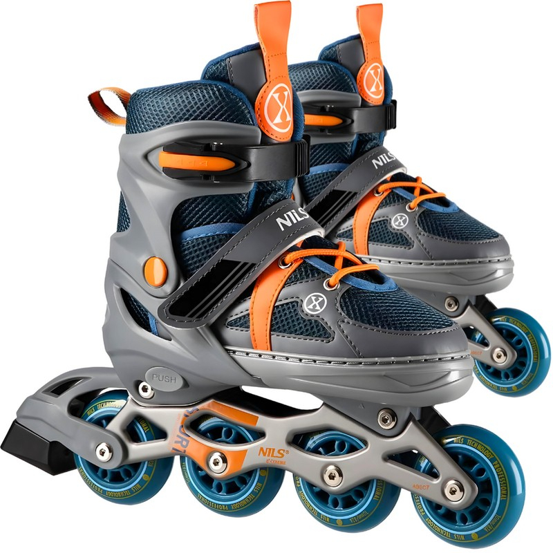 Nils Extreme inline skates, NJ1828A, color gray-orange