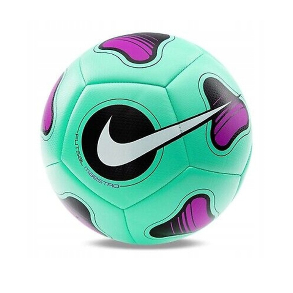 Nike Futsal Maestro indoor soccer ball, size 4, green-purple-black color