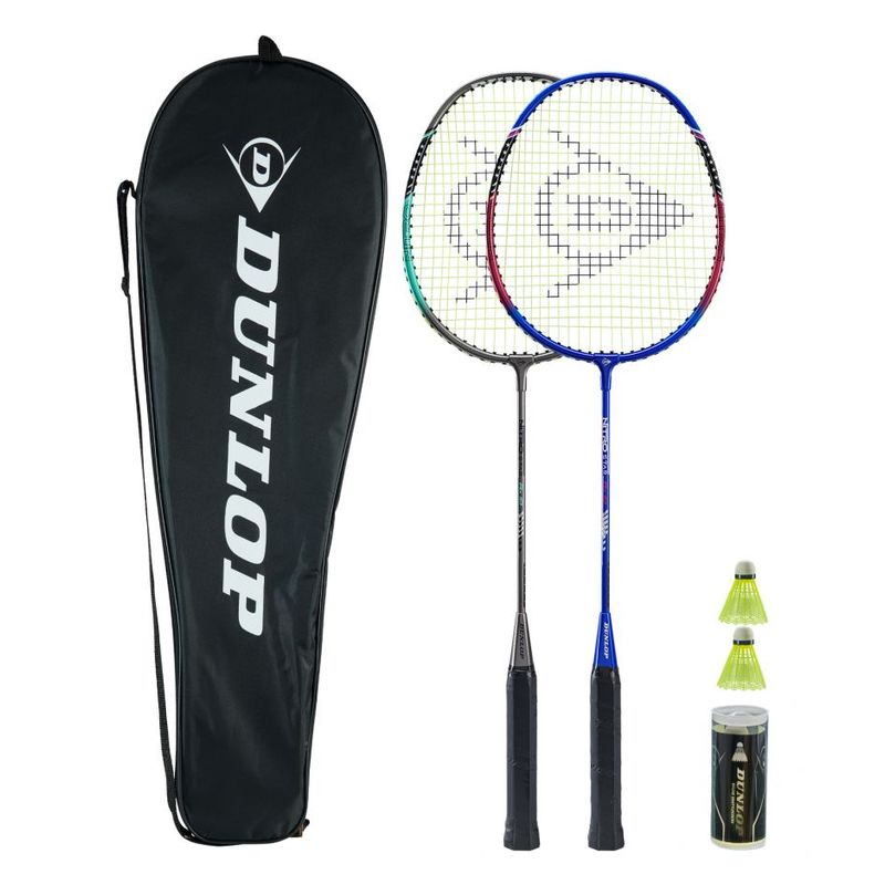 "Dunlop Nitro Star" badmintono rinkinys 2 žaidėjams (2 raketės ir 2 smiginio strėlės)