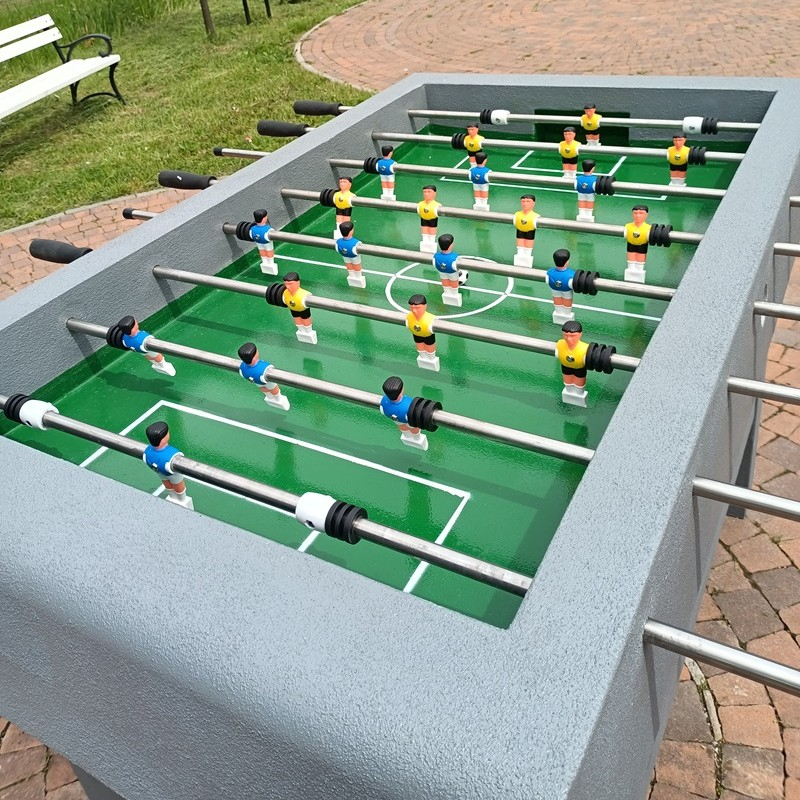 Foosballbord i betong