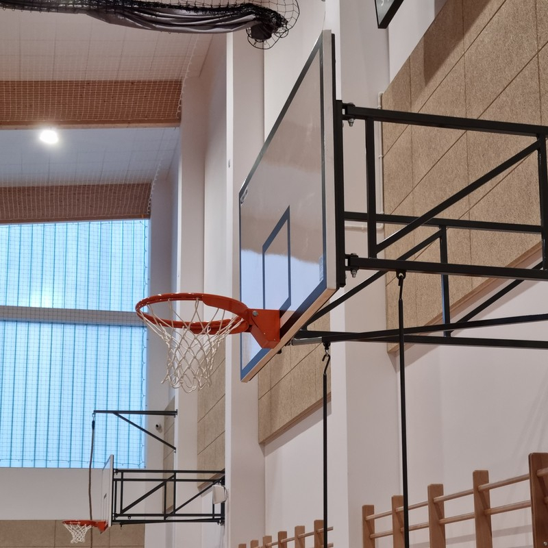 SPRINGMATIC fjäderbelastad basketkorg med krokar