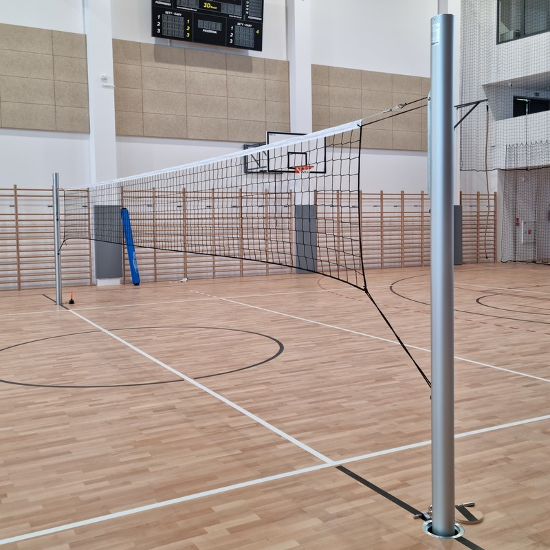 Aluminium-Volleyballpfosten, Turnier, Ovalprofil 120x100 mm