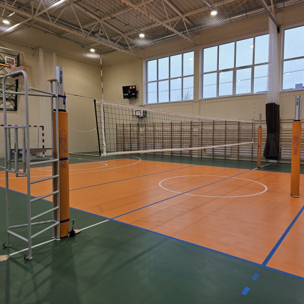 Volleyball net with antenna black IV