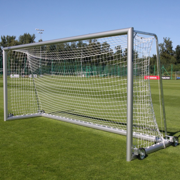 Soccer goals 5 x 2 m, aluminum, mobile