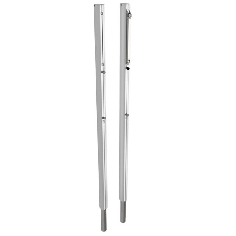 Aluminum volleyball posts, tournament, oval profile 120x100 mm with adapter