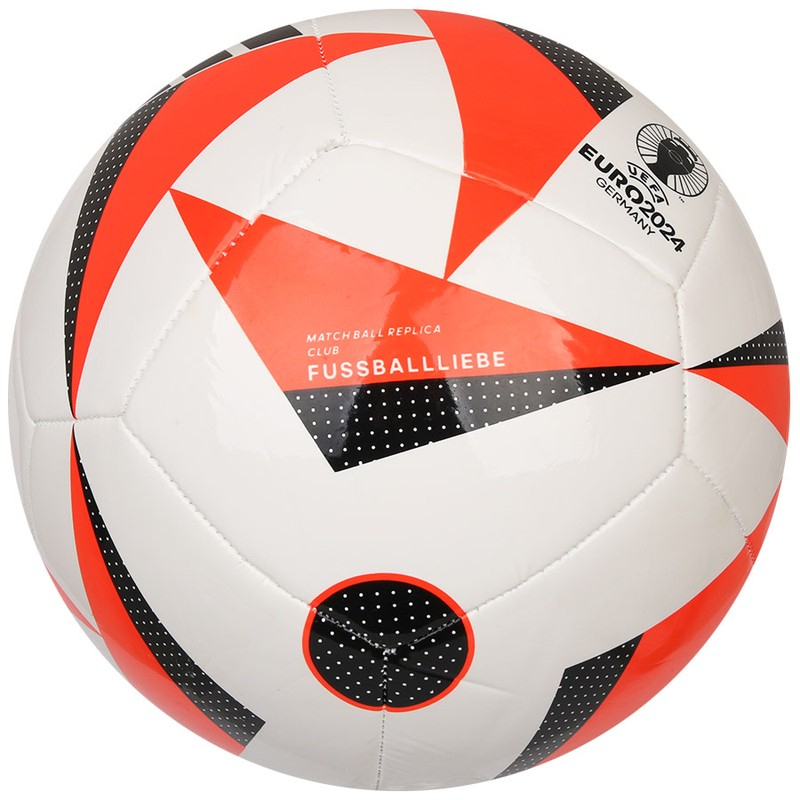 Adidas Euro24 Club Fussballliebe soccer ball , size 5, color red-white-black