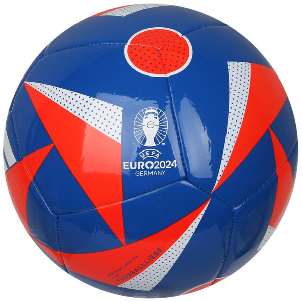 Adidas Euro24 soccer ball, size 5, color blue-red-white