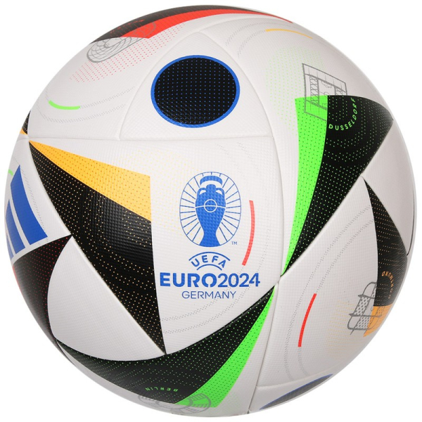 Adidas Euro24 Competition soccer, size 5, white-green-red-orange color