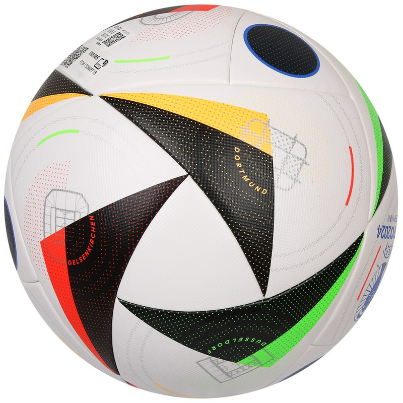 Adidas Euro24 Competition soccer, size 5, white-green-red-orange color