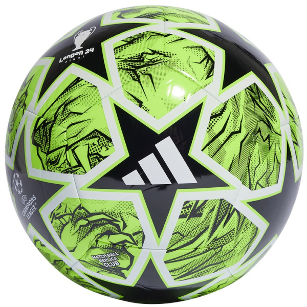 Adidas UCL Club soccer ball, size 5, green and black color