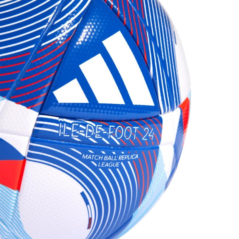 Adidas Olympics 24 League soccer ball, size 5, color blue, white and red