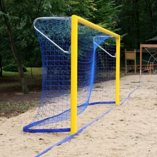 Beach soccer nets 5.50 x 2.20 m, PP 3 mm, 80/80 cm depth with 400 g weight