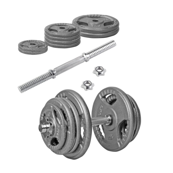 Beltor PF Line Hantla żeliwna - Cast Iiron Dumbbell szara-hammertone 10kg / 28mm