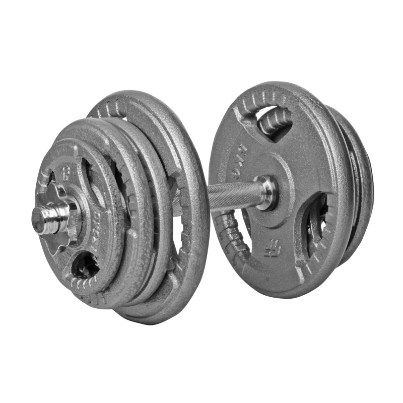 копія копія Beltor PF Line Hantla żeliwna - Cast Iiron Dumbbell szara-hammertone 10kg / 28mm