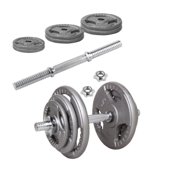 Beltor PF Line Hantla żeliwna - Cast Iiron Dumbbell szara-hammertone 10kg / 28mm