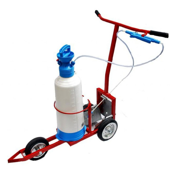 Pressure cart for emulsion line painting