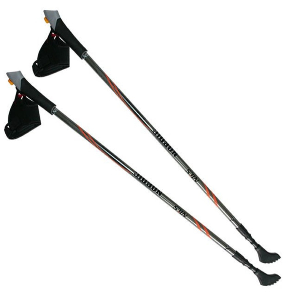 Nordic Walking Poles NILS, NW106, silver