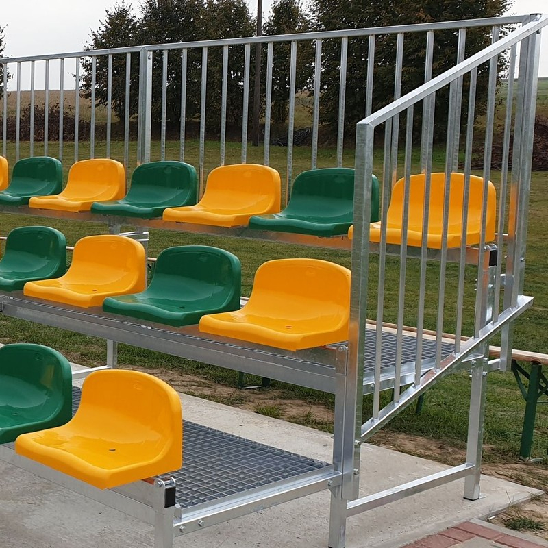 Fixed grandstand with plastic seats TZ300