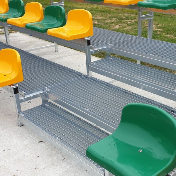 Fixed grandstand with plastic seats TZ300