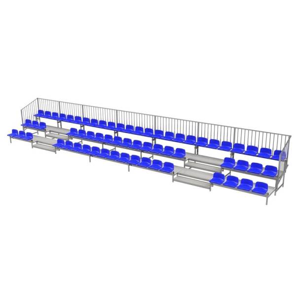 Fixed grandstand with plastic seats TZ300