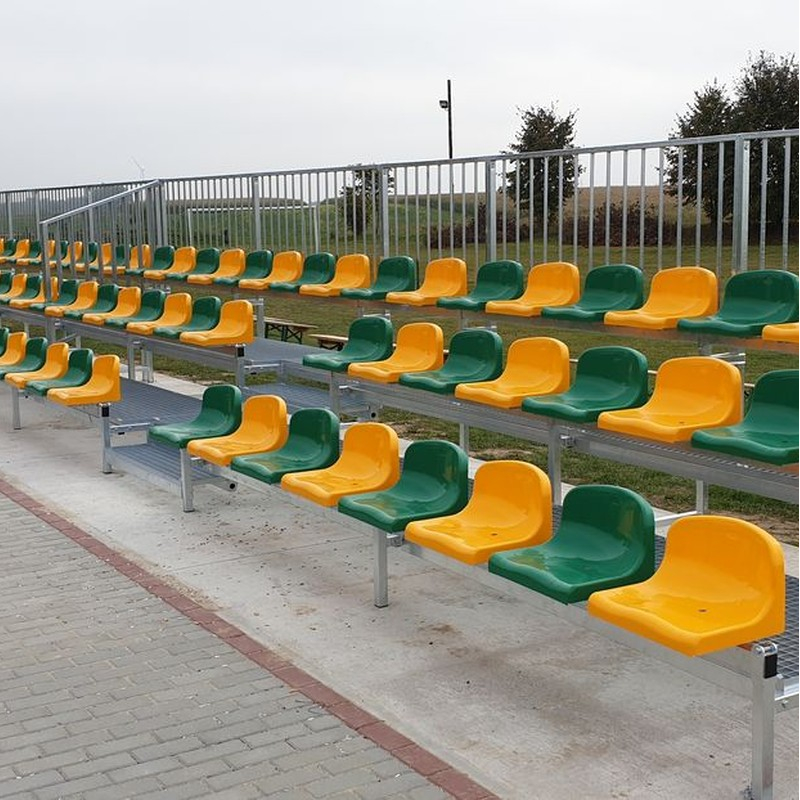 Fixed grandstand with plastic seats TZ300