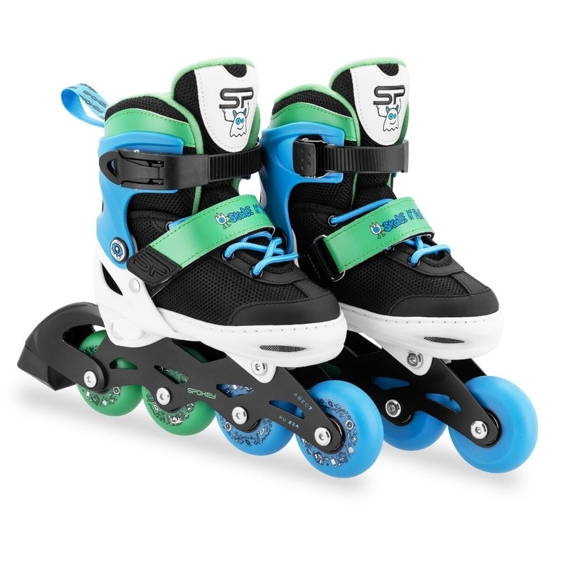 Inline brusle Spokey, 4 v 1, Quattro 942276, zelená barva