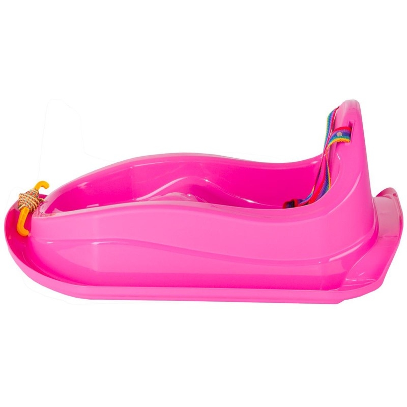 Mini plastic sled, pink