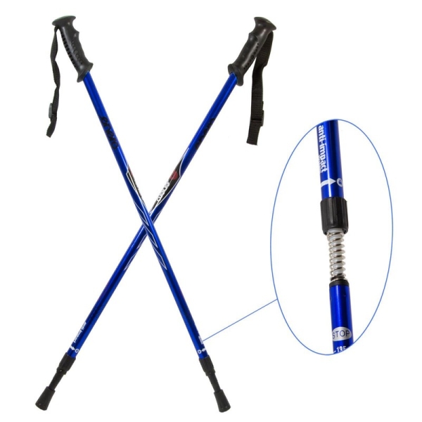 Enero Classic trekking poles, blue color