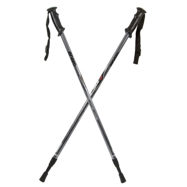 Enero Classic trekking poles, silver color