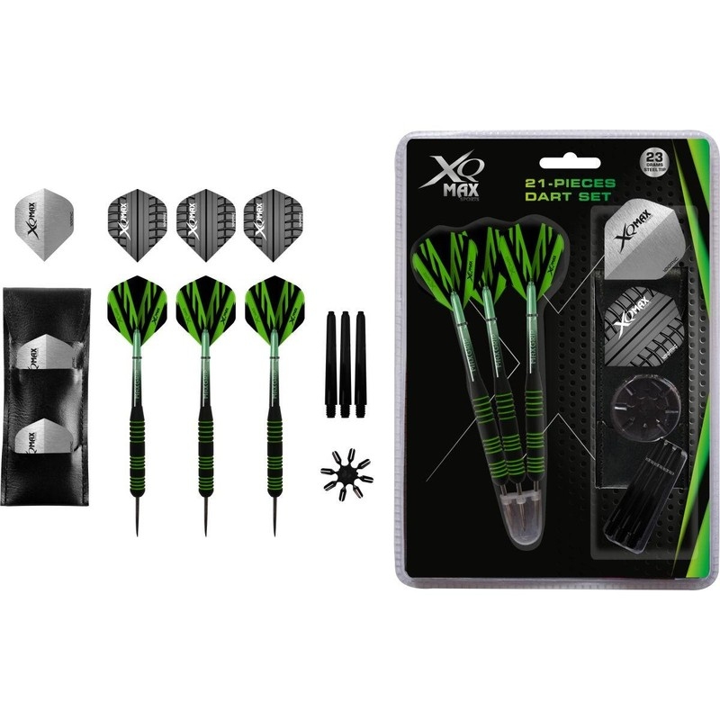 XQMAX fém darts (3 db. egyenként 23g) 21 darabos készlet