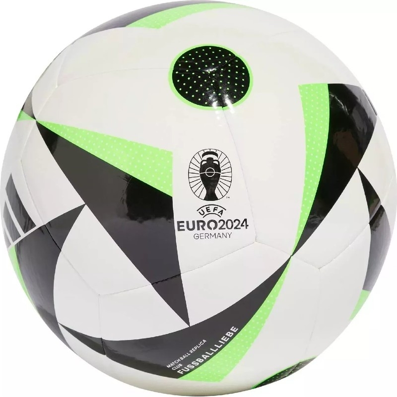 Adidas Euro24 Fußball, Größe 4, Farbe weiß-grün-schwarz