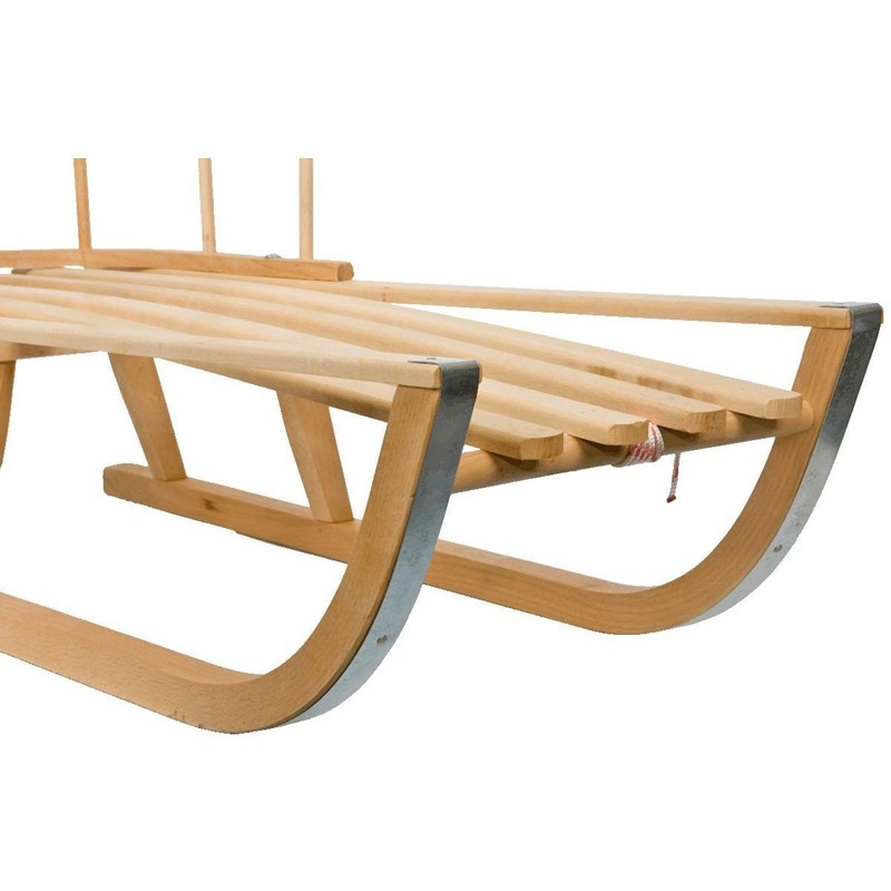 Nina wooden sled with backrest