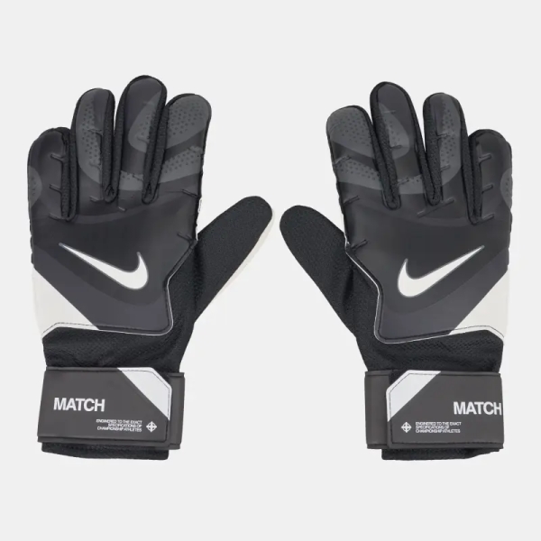 Nike GK Match goalkeeper gloves, black-gray-white color