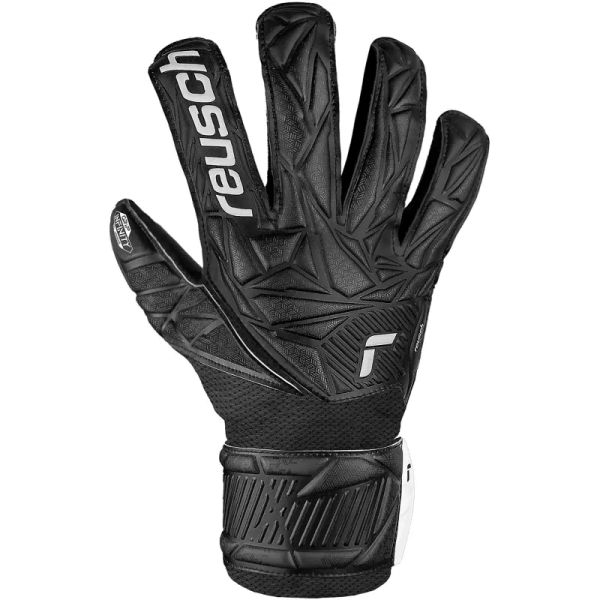 Reusch Attrakt Infinity Junior goalkeeper gloves, black color