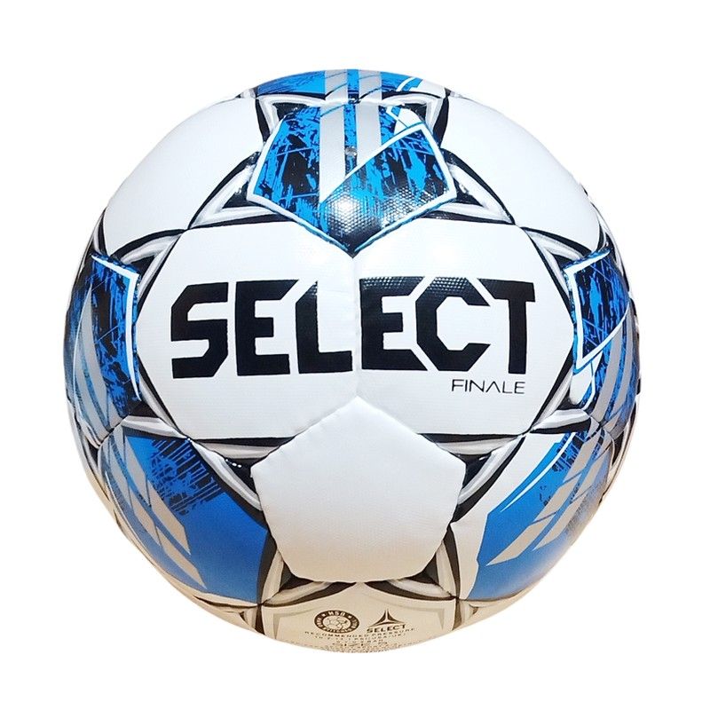 Select Finale soccer, size 4, blue and white color