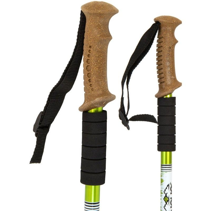 Enero Expedition trekking poles, green color