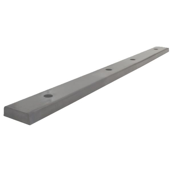 Flat surface bumper. D shape. Dimensions 980mm, 19x70mm