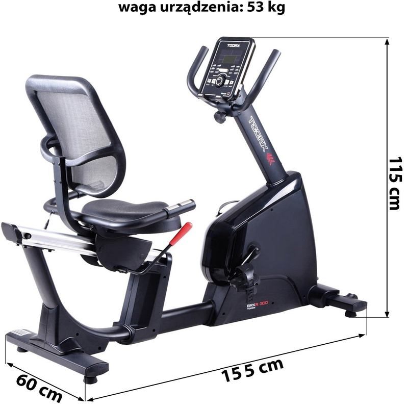 TOORX BRX-R300 magnetic recumbent bike