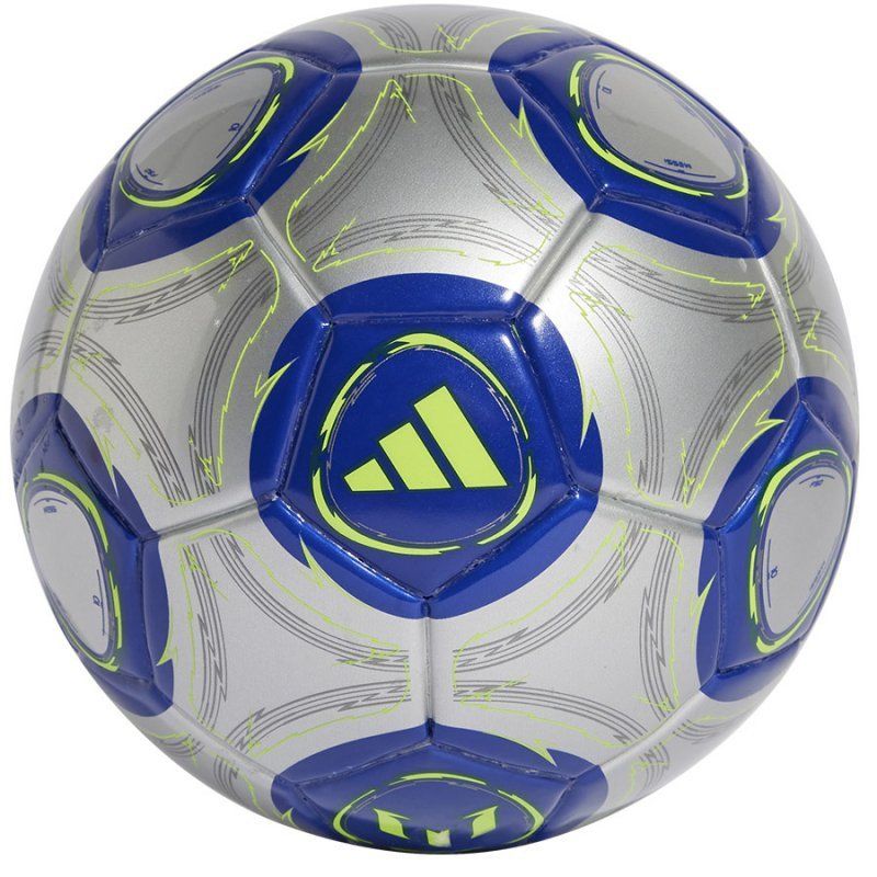 Adidas Messi F50 soccer ball, mini size, grey-blue-sleek color